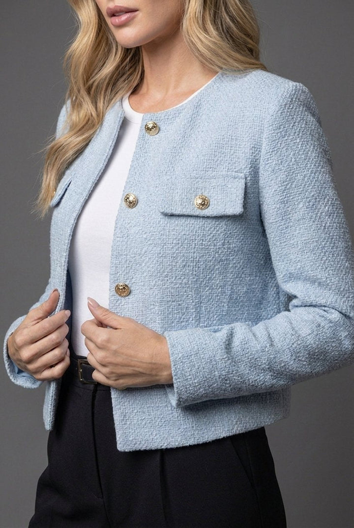 Elsie | Women's Cropped Tweed Jacket