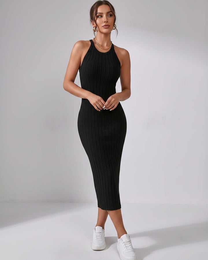 Wren | Women's Ribbed Knit Midi Dress