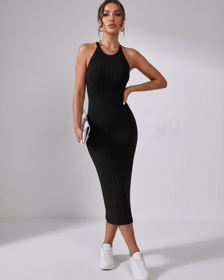 Wren | Women's Ribbed Knit Midi Dress
