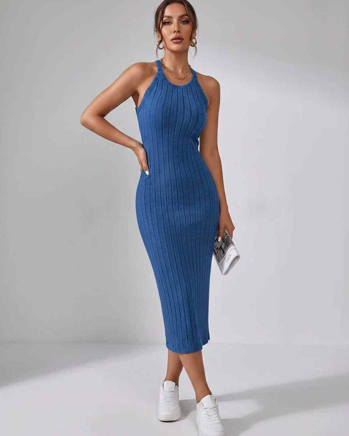 Wren | Women's Ribbed Knit Midi Dress