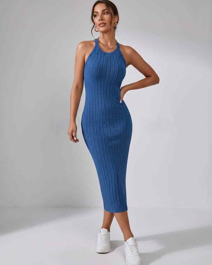Wren | Women's Ribbed Knit Midi Dress