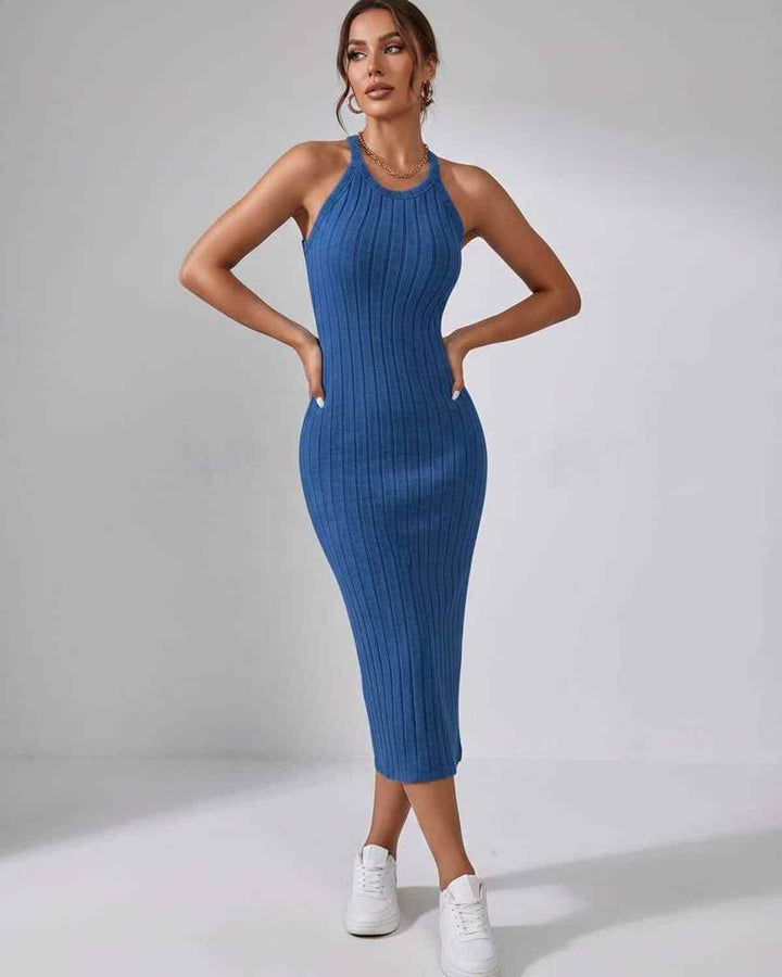 Wren | Women's Ribbed Knit Midi Dress