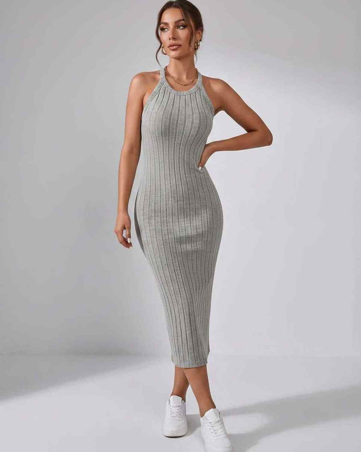 Wren | Women's Ribbed Knit Midi Dress