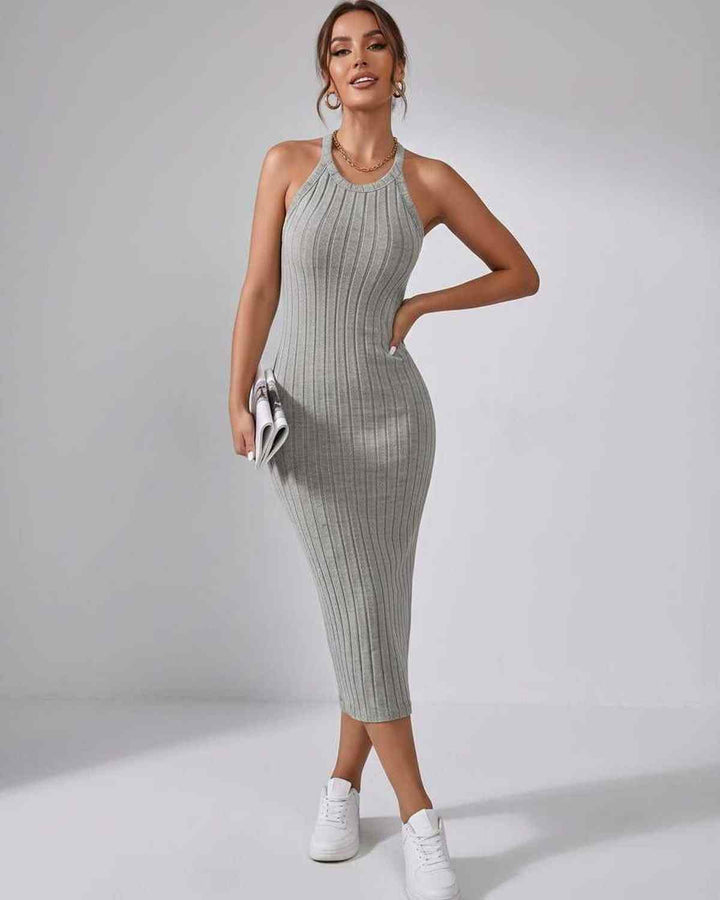 Wren | Women's Ribbed Knit Midi Dress