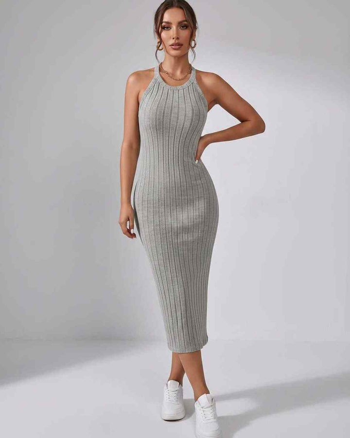 Wren | Women's Ribbed Knit Midi Dress