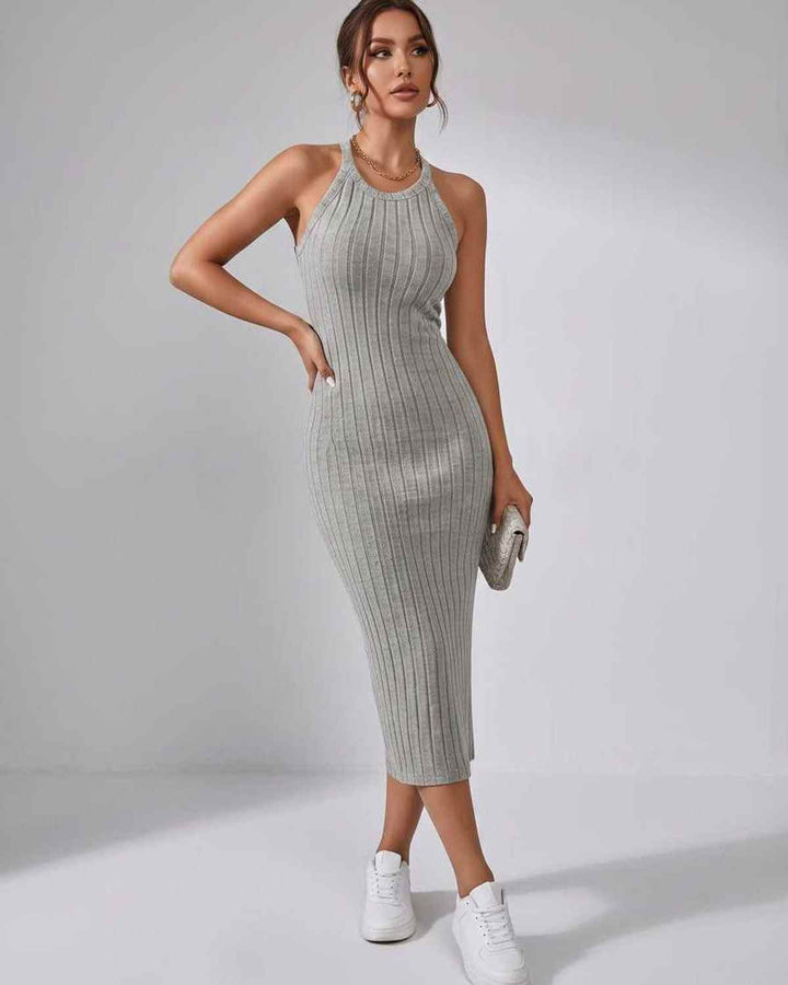 Wren | Women's Ribbed Knit Midi Dress