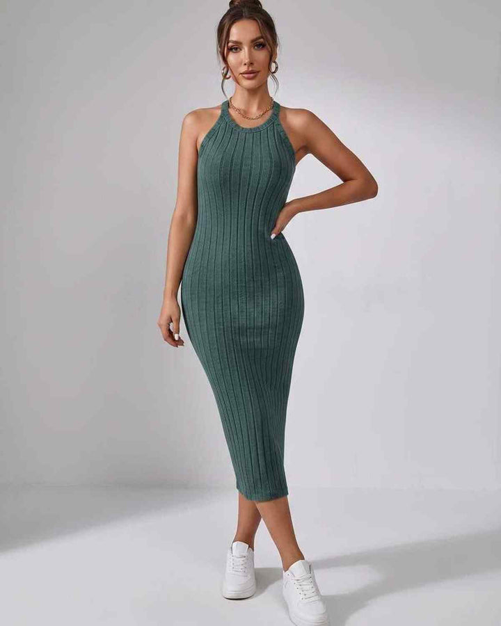 Wren | Women's Ribbed Knit Midi Dress