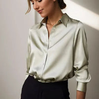 Violet | Women's Satin Blouse