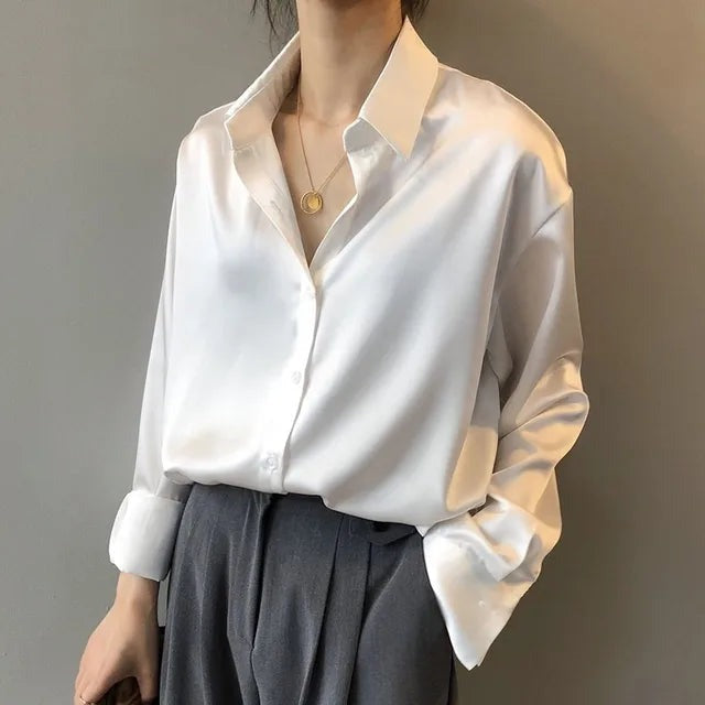 Violet | Women's Satin Blouse