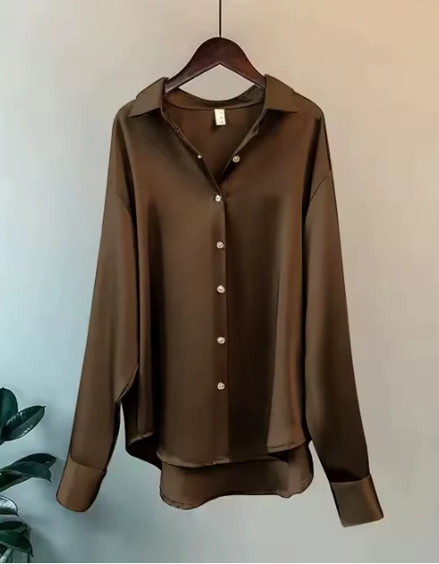 Violet | Women's Satin Blouse