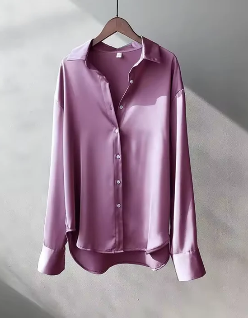 Violet | Women's Satin Blouse