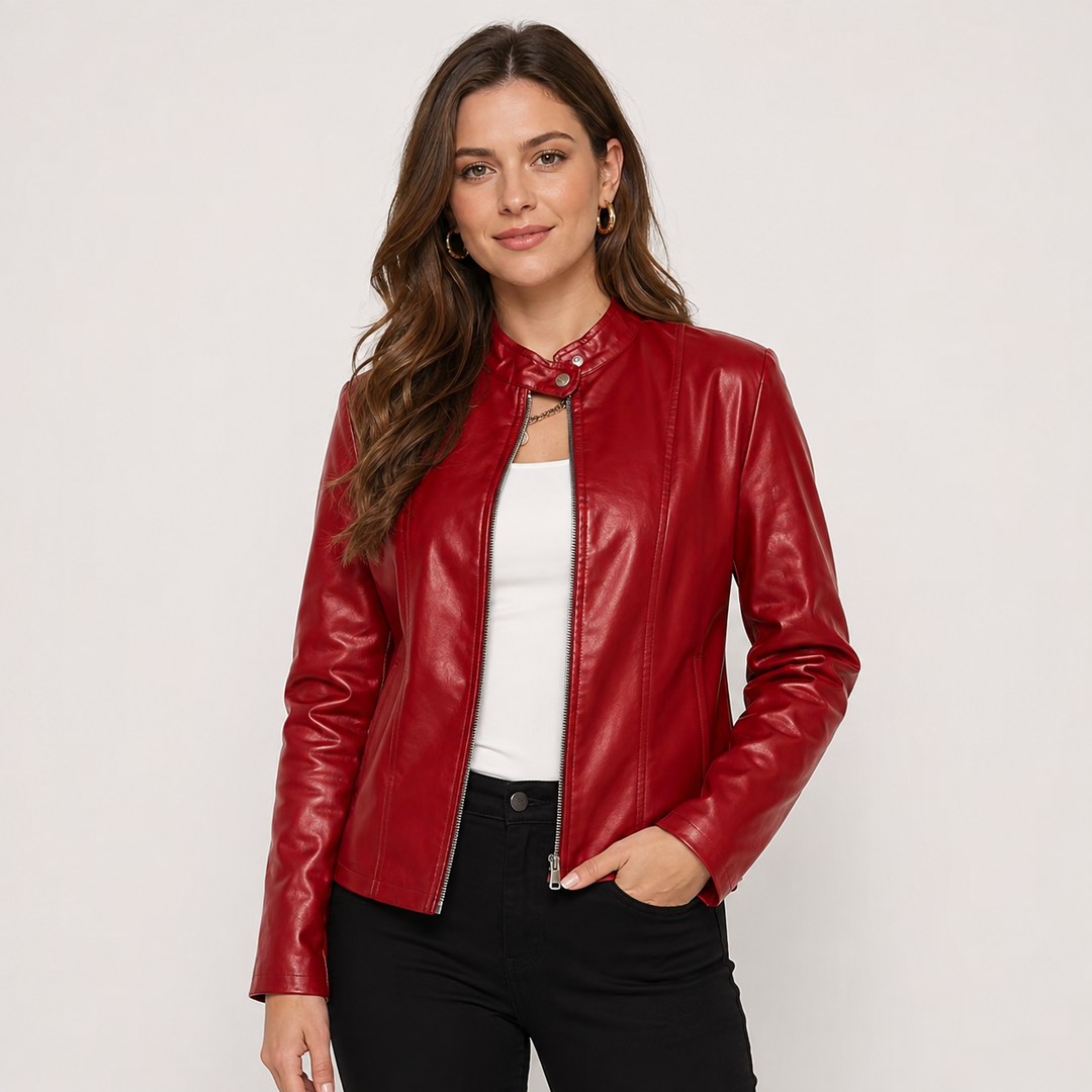 Isadora | Women's Full-Zip Leather Jacket
