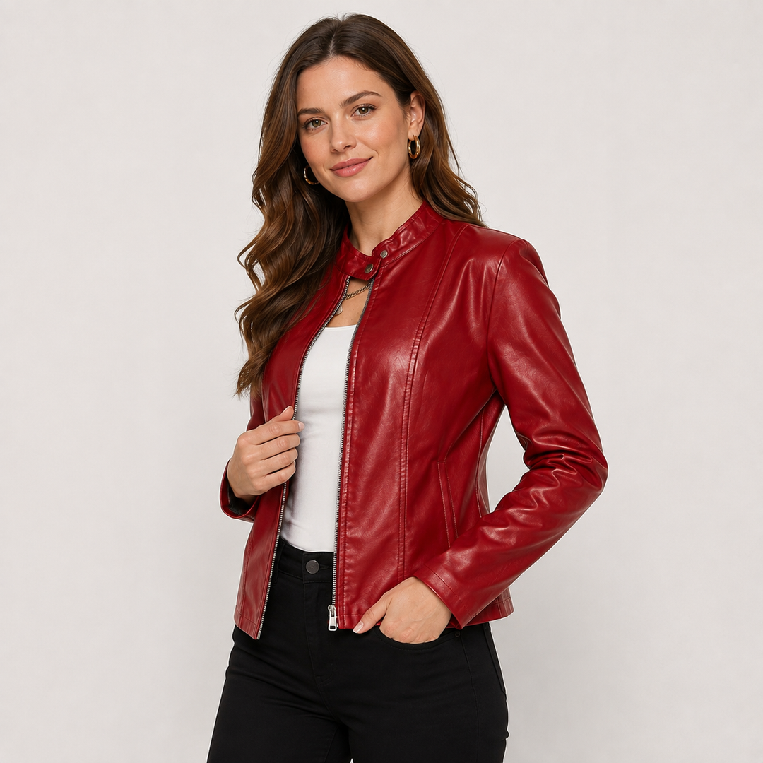 Isadora | Women's Full-Zip Leather Jacket