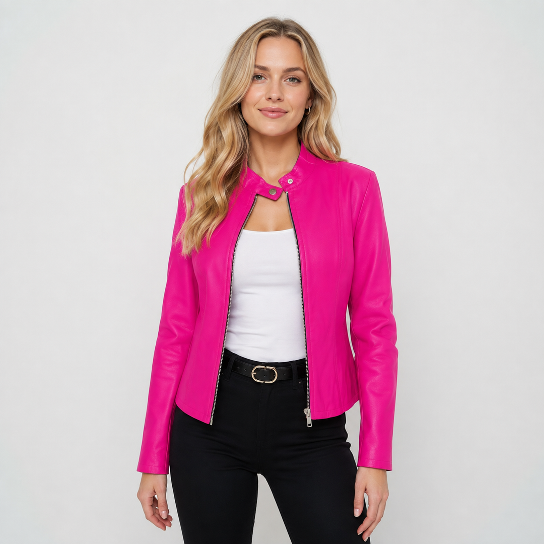 Isadora | Women's Full-Zip Leather Jacket