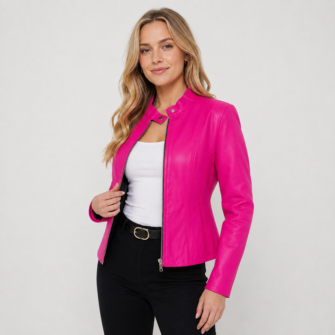 Isadora | Women's Full-Zip Leather Jacket