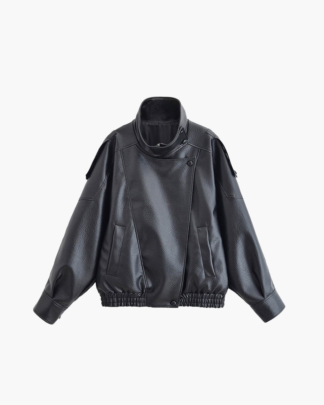 Margot | Women's Asymmetrical Faux Leather Jacket