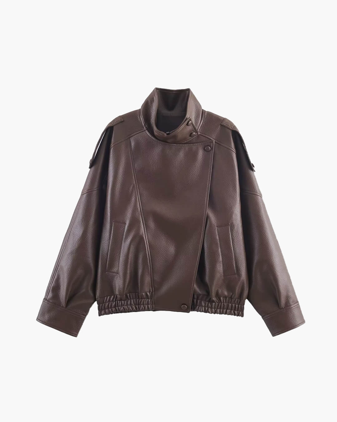 Margot | Women's Asymmetrical Faux Leather Jacket