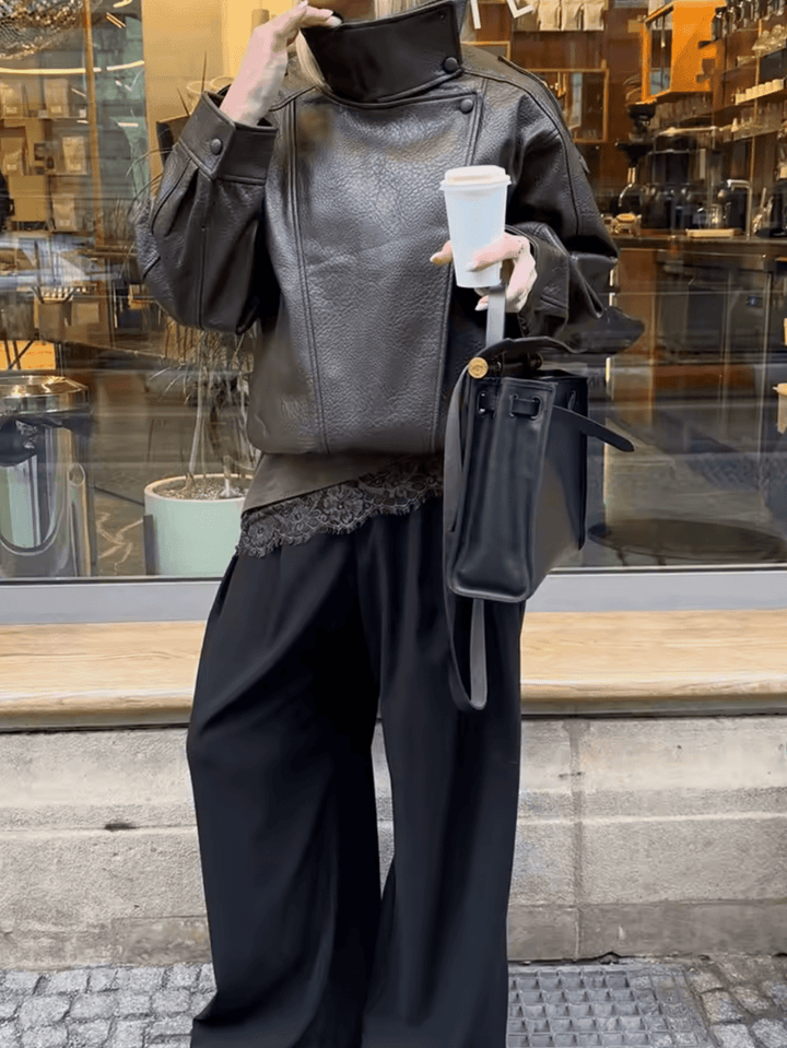 Margot | Women's Asymmetrical Faux Leather Jacket