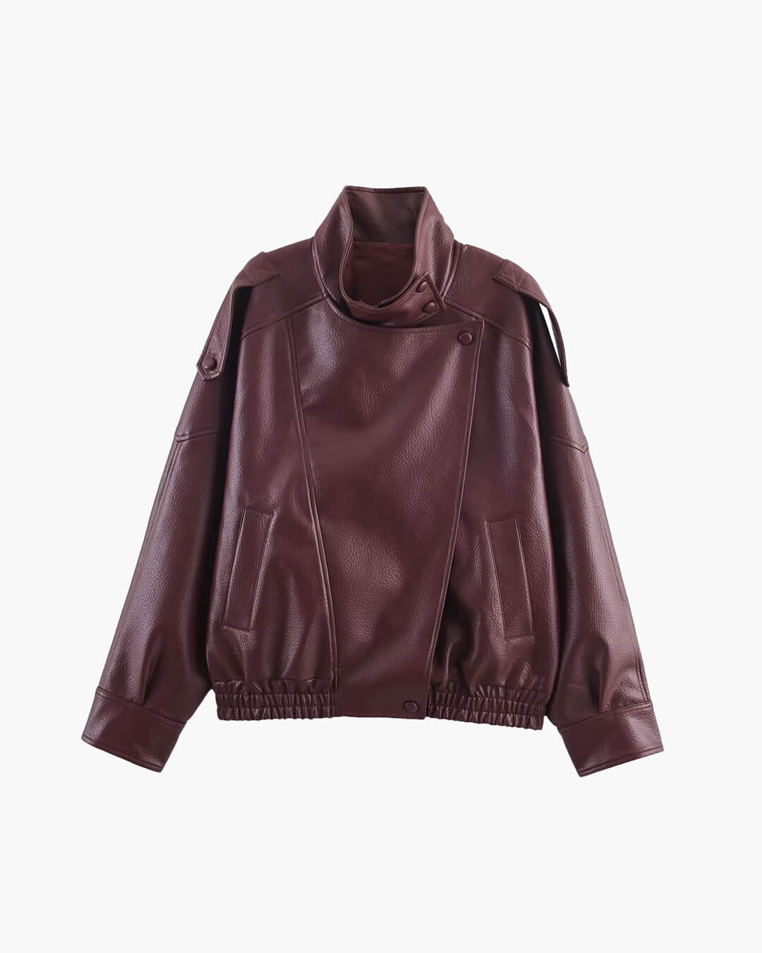 Margot | Women's Asymmetrical Faux Leather Jacket