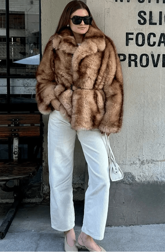 Rosalind | Women's Plush Faux Fur Coat