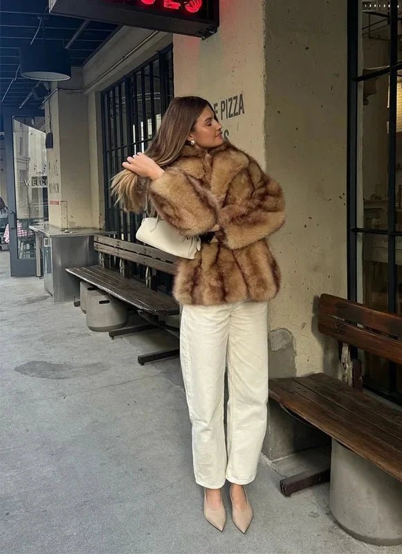 Rosalind | Women's Plush Faux Fur Coat