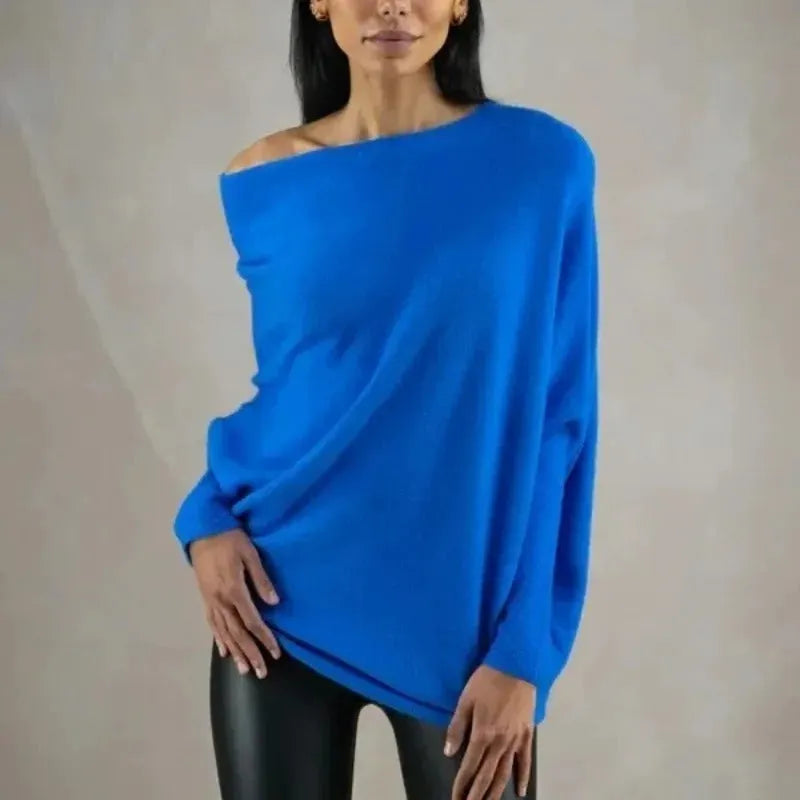 Maisie | Women's Asymmetric Cashmere Blend Jumper