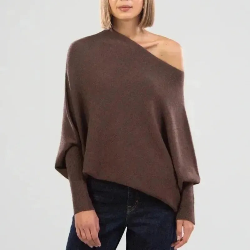 Maisie | Women's Asymmetric Cashmere Blend Jumper