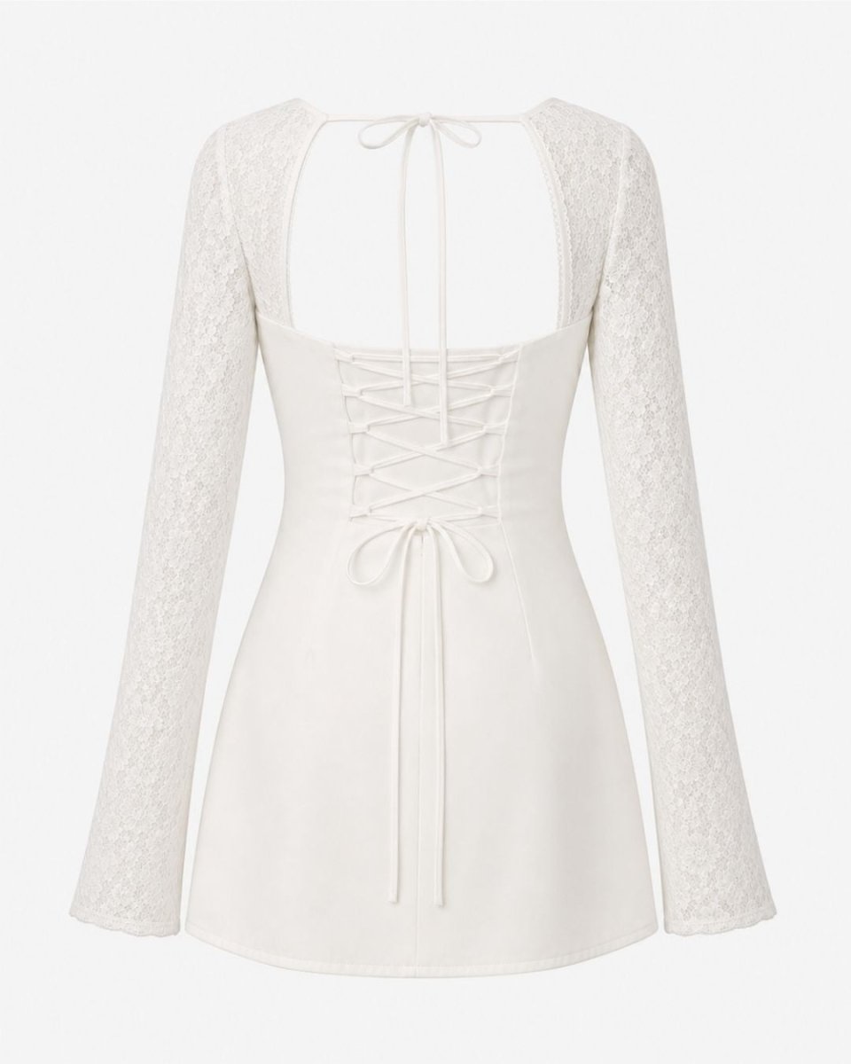 Amandine | Women's Floral Lace Mini Dress