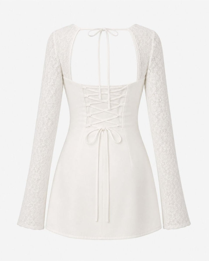 Amandine | Women's Floral Lace Mini Dress