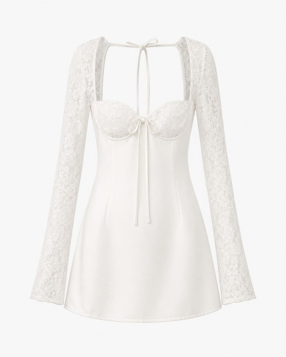 Amandine | Women's Floral Lace Mini Dress