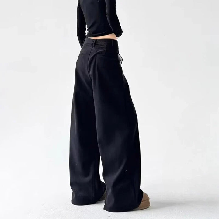 Giselle | Women's High-Rise Wide-Leg Corduroy Trousers