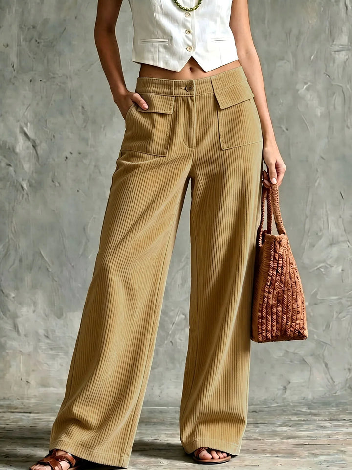 Imogen | Women's Wide-Leg Corduroy Trousers