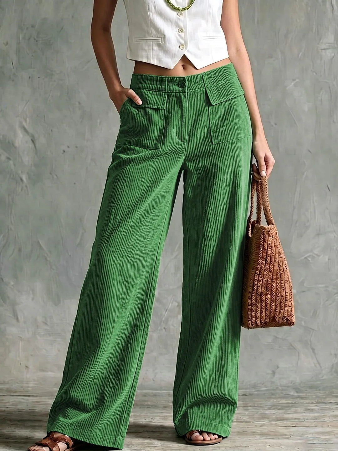 Imogen | Women's Wide-Leg Corduroy Trousers