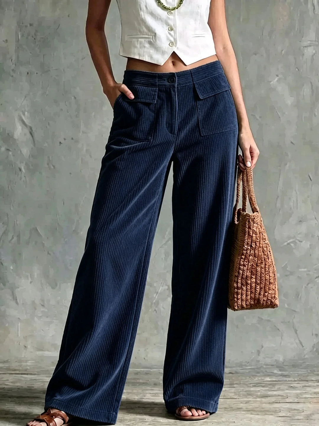 Imogen | Women's Wide-Leg Corduroy Trousers