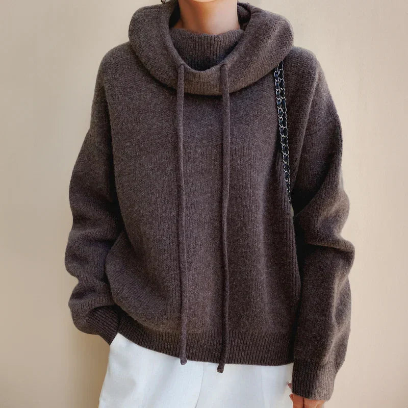 Verity | Women's Oversized Hooded Knit Sweater