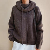 Verity | Women's Oversized Hooded Knit Sweater