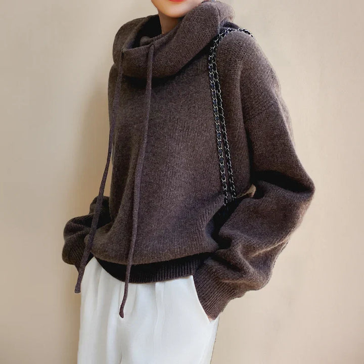 Verity | Women's Oversized Hooded Knit Sweater