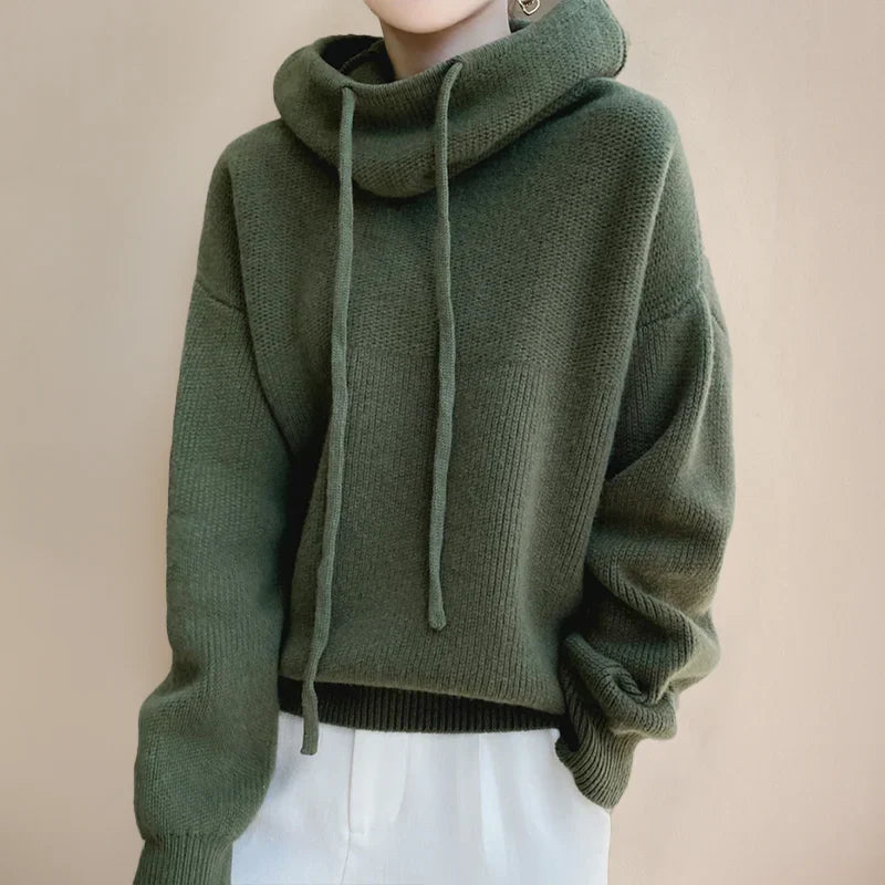 Verity | Women's Oversized Hooded Knit Sweater