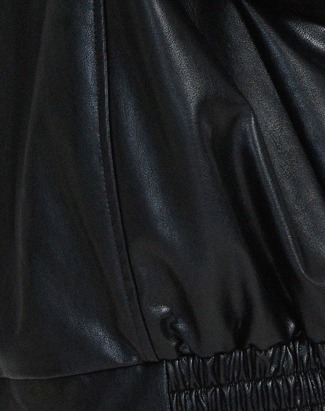 Isla | Women's Oversized Faux Leather Bomber Jacket