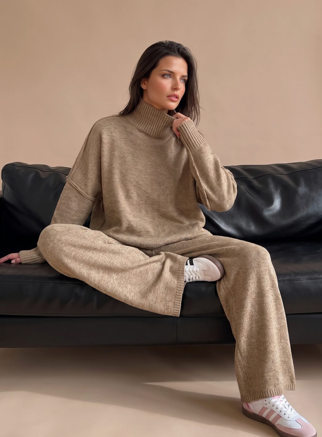 Elise | Women's Oversized Turtleneck Lounge Set